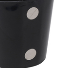 Vaso Plástico Magnético Preto 6x6cm SJ do Brasil