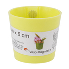 Vaso Plástico Magnético Verde 6x6cm SJ do Brasil