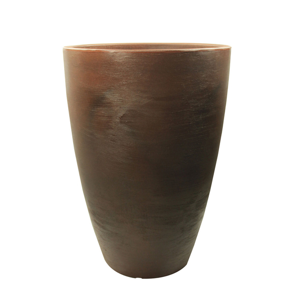 Vaso Plástico Malta Cone Marrom Médio Leroy Merlin Aparador Em U Madeira ~ Vaso Plástico Malta Cone Marrom Médio Leroy Merlin