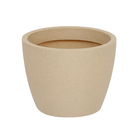 Vaso Plástico Malta Redondo Areia Grande