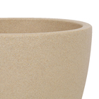 Vaso Plástico Malta Redondo Areia Grande