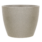 Vaso Plastico Malta Redondo Granito Pedra 42x52cm Naterial