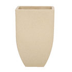 Vaso Plástico Malta Trapézio Areia Grande