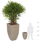 Vaso Plastico Malta Trapezio Granito Pedra 76x43cm Naterial