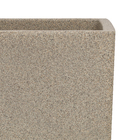 Vaso Plástico Malta Trapézio Pedra Extra Grande