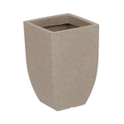 Vaso Plástico Malta Trapézio Pedra Médio