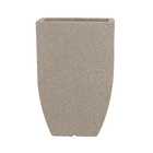 Vaso Plástico Malta Trapézio Pedra Médio