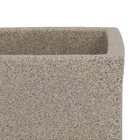 Vaso Plástico Malta Trapézio Pedra Médio