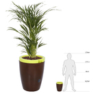 Vaso Plastico Maré Rusty e Verde 40x30cm Naterial