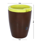 Vaso Plastico Maré Rusty e Verde 40x30cm Naterial