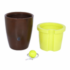 Vaso Plástico Maré Rusty e Verde Grande