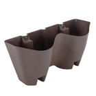 Vaso Plástico Marrom 19x41cm FG