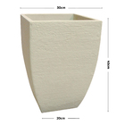 Vaso Plástico Moderno Cimento 45x30cm Japi