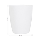Vaso Plastico Orquidea Branco 12x15cm Vasart