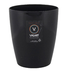 Vaso Plastico Orquidea Preto 12x15cm Vasart