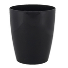 Vaso Plastico Orquidea Preto 12x15cm Vasart