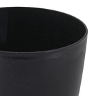 Vaso Plastico Orquidea Preto 12x15cm Vasart
