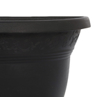 Vaso Plástico para Parede Vicenza Preto Médio