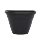 Vaso Plástico para Parede Vicenza Preto Pequeno