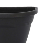 Vaso Plástico para Parede Vicenza Preto Pequeno