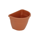 Vaso Plástico para Parede Vicenza Terracota Pequeno