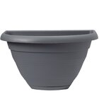 Vaso Plastico Porto Cinza 23x19cm West Garden