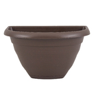 Vaso Plástico Porto Parede Marrom 19x30cm WestGarden