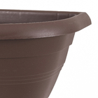 Vaso Plástico Porto Parede Marrom 19x30cm WestGarden