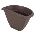 Vaso Plástico Porto Parede Marrom 19x30cm WestGarden