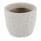 Vaso Plástico Prisma Cinza 28x33cm Japi