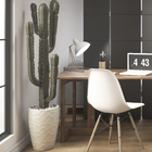 Vaso Plástico Prisma Cinza 43x31cm Japi