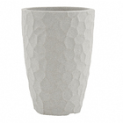 Vaso Plástico Prisma Cinza 43x31cm Japi