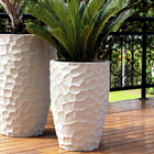 Vaso Plástico Prisma Cinza 59x41cm Japi