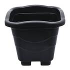 Vaso Plástico Quadrado Gg (18l) Preto Injeplastec