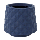 Vaso Plastico Reconcavo 16x13cm Azul Vasap
