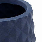 Vaso Plastico Reconcavo 16x13cm Azul Vasap