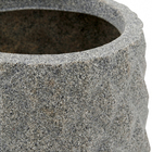 Vaso Plastico Reconcavo 16x13cm Cinza Vasap