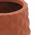 Vaso Plastico Reconcavo 16x13cm Terracota Vasap