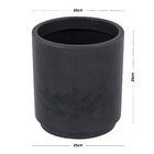 Vaso Plástico Rio Preto 25x25cm Vasart