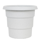 Vaso Plástico Roma Cinza Extra Grande