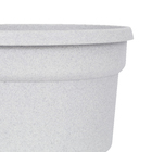 Vaso Plástico Roma Cinza Médio