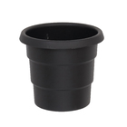 Vaso Plástico Roma Preto Extra Grande