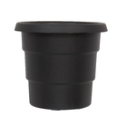 Vaso Plástico Roma Preto Extra Grande