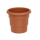 Vaso Plástico Roma Terracota Extra Grande