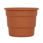 Vaso Plástico Roma Terracota Médio