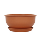 Vaso Plástico Roma Terracota Pequeno