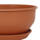 Vaso Plástico Roma Terracota Pequeno