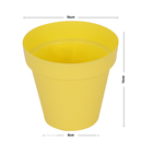 Vaso Plastico Sampa Amarelo Pastel 13x14cm Naterial