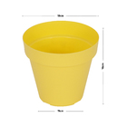 Vaso Plastico Sampa Amarelo Pastel 16x18cm Naterial