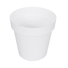 Vaso Plastico Sampa Branco  19x20cm Naterial